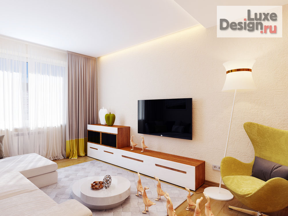 Дизайн интерьера трехкомнатной квартиры "Дизайн 3х комнатной квартиры " (фото 1)