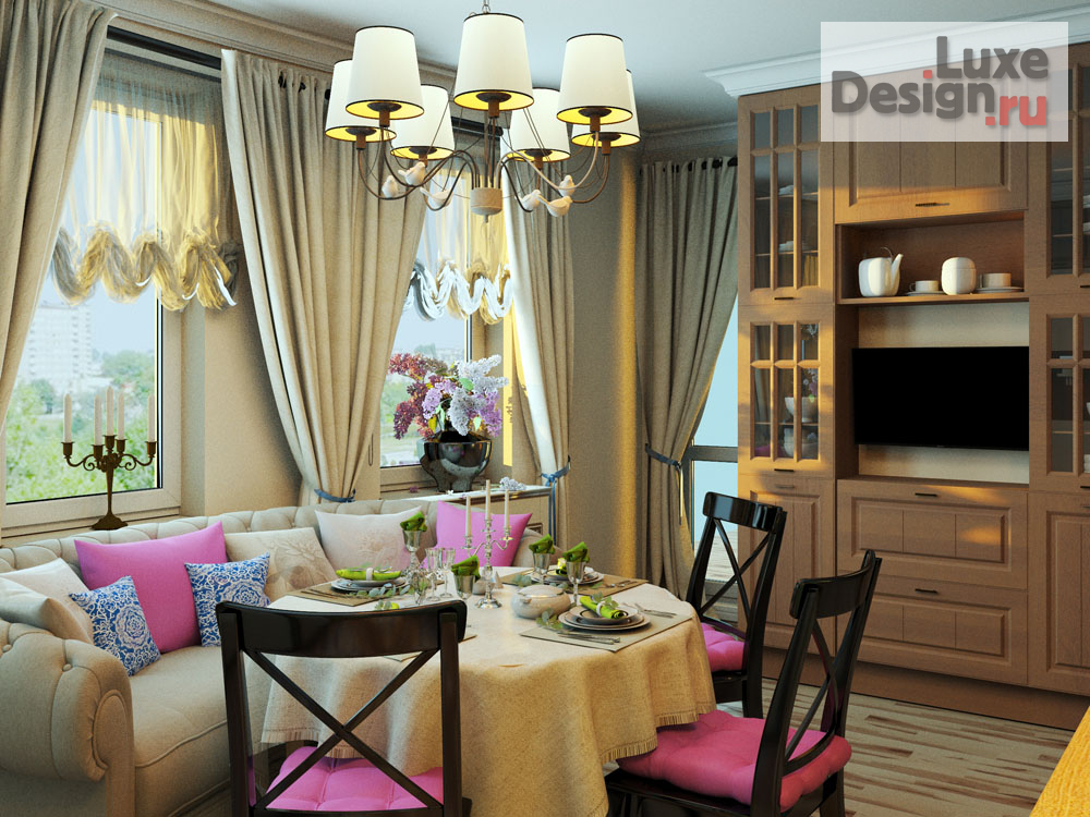 Дизайн интерьера трехкомнатной квартиры "Дизайн квартиры в ЖК Дуэт" (фото 1)