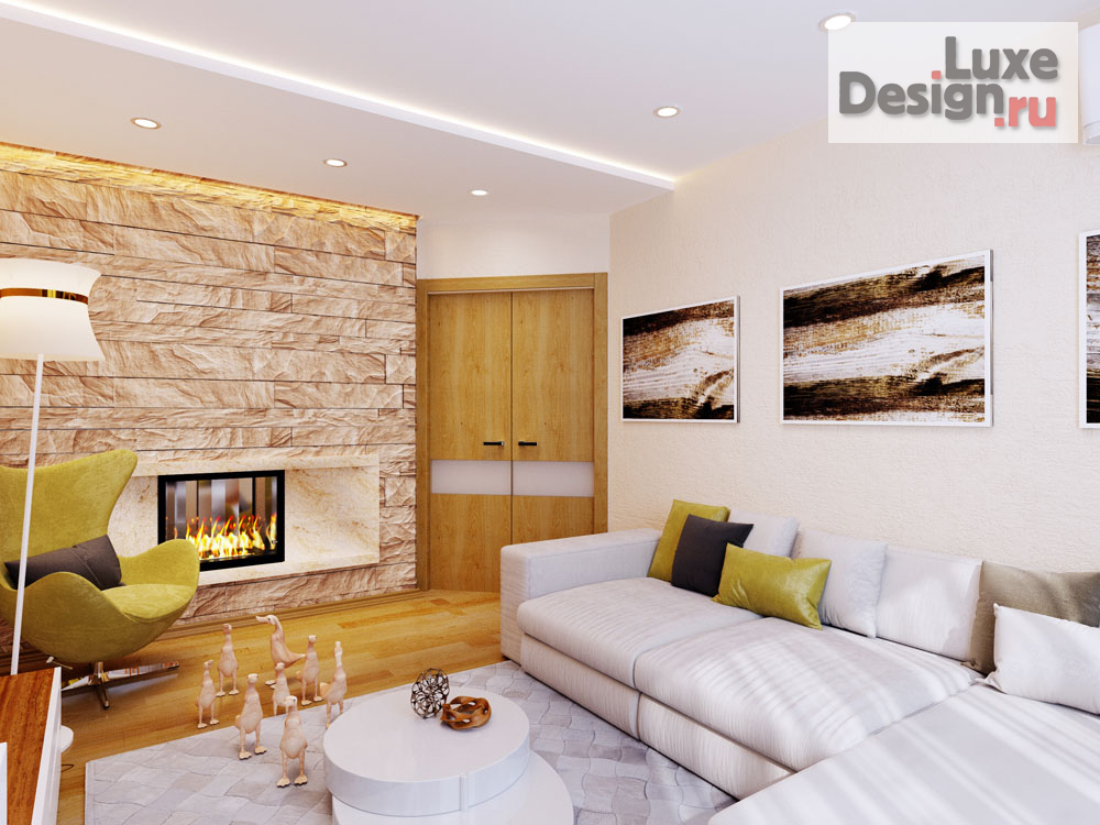 Дизайн интерьера трехкомнатной квартиры "Дизайн 3х комнатной квартиры " (фото 2)