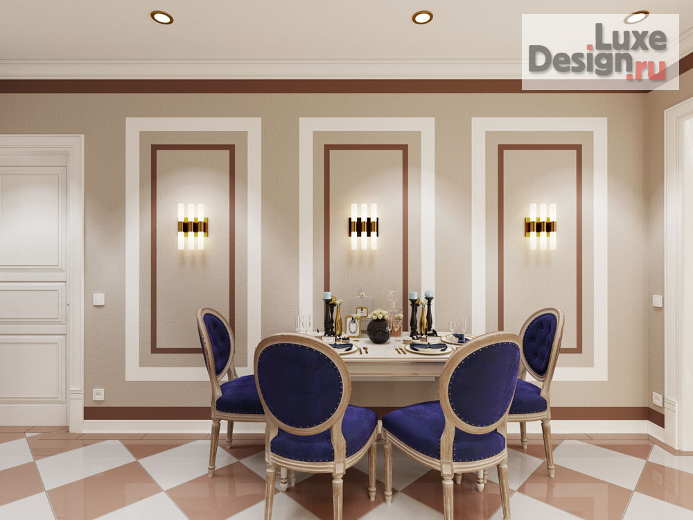 Дизайн интерьера трехкомнатной квартиры "Дизайн 3х комнатной квартиры в ЖК Изумрудный" (фото 2)