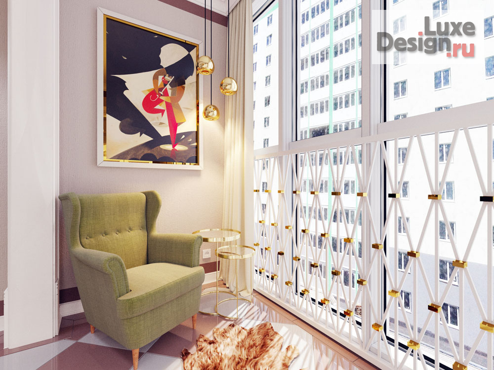 Дизайн интерьера трехкомнатной квартиры "Дизайн 3х комнатной квартиры в ЖК Изумрудный" (фото 4)