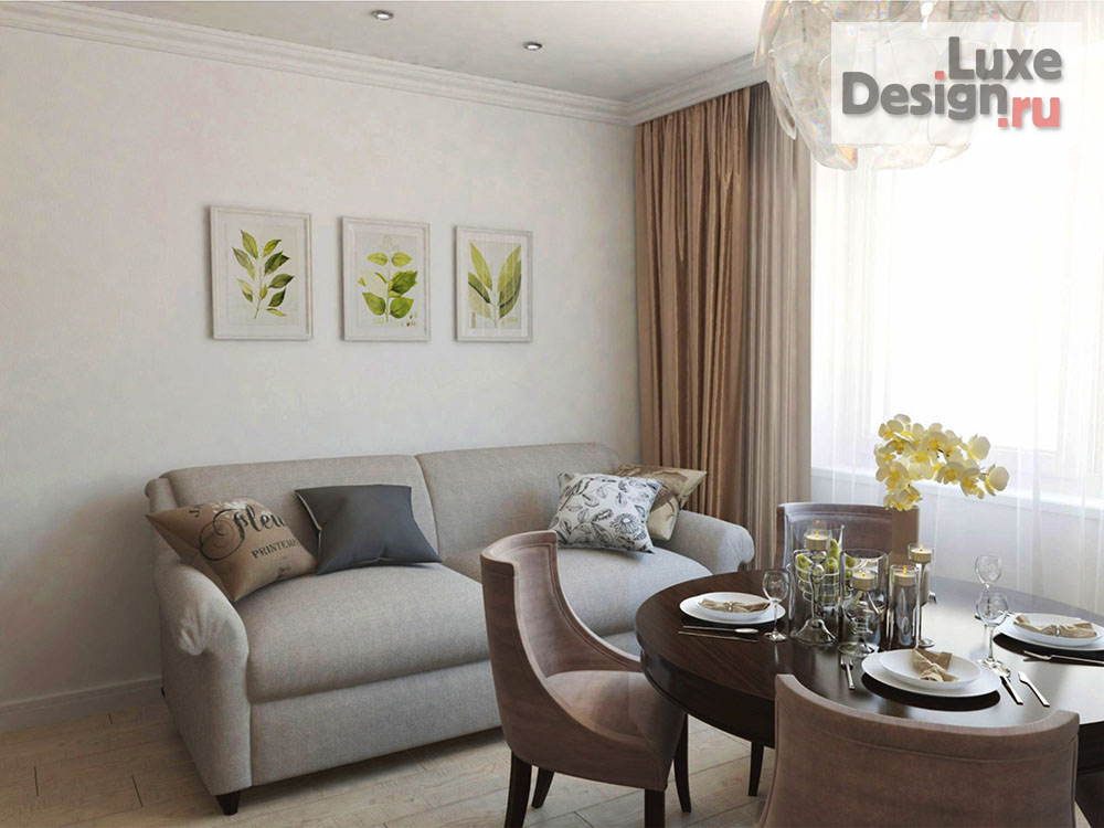 Дизайн интерьера двухкомнатной квартиры "Дизайн 2х к квартиры в ЖК Эгоист" (фото 8)