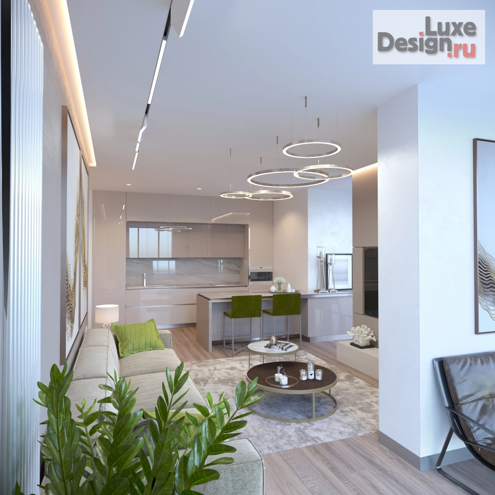 Дизайн интерьера двухкомнатной квартиры "интерьер 2х комнатной  квартиры в комплексе Volgasky." (фото 5)