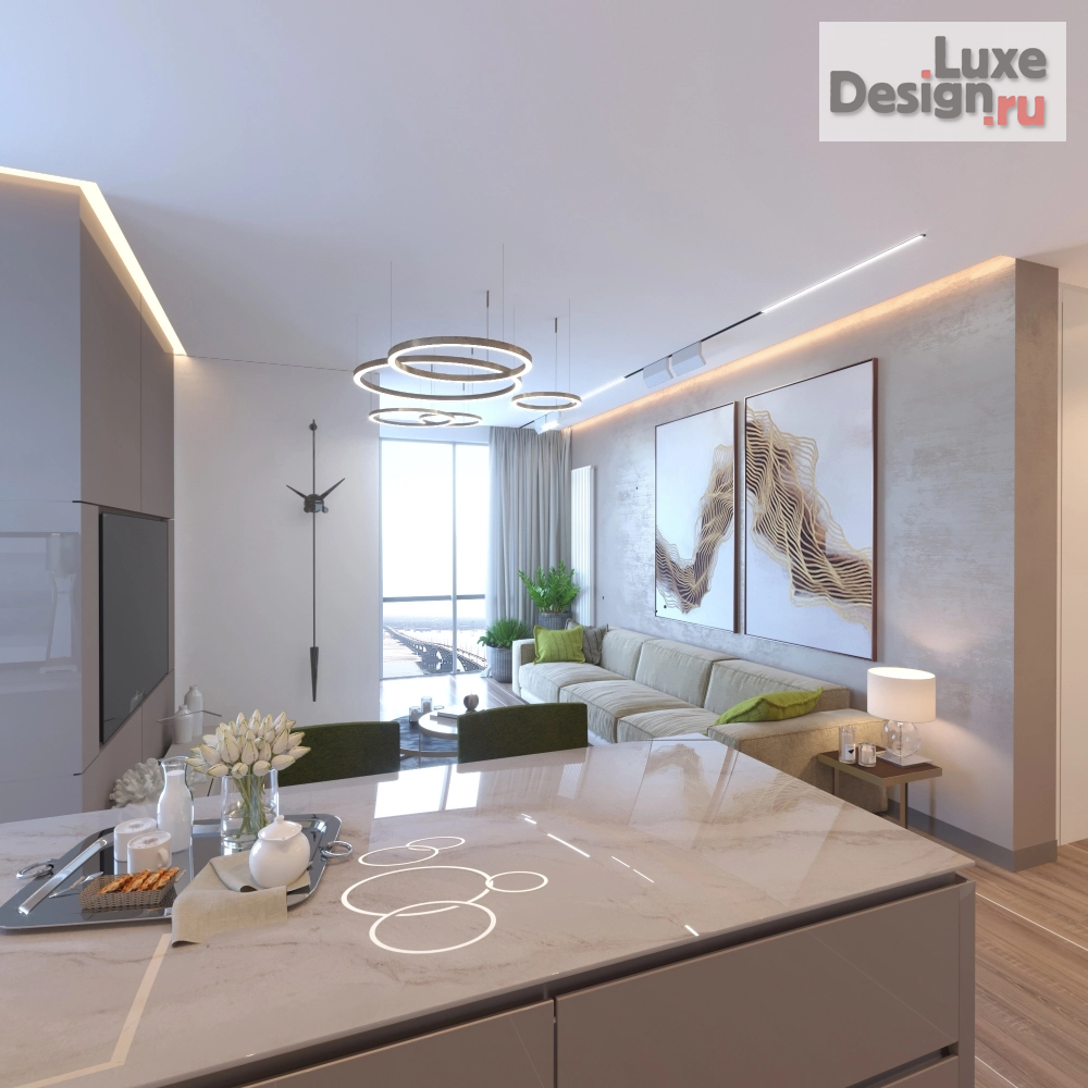 Дизайн интерьера двухкомнатной квартиры "интерьер 2х комнатной  квартиры в комплексе Volgasky." (фото 6)