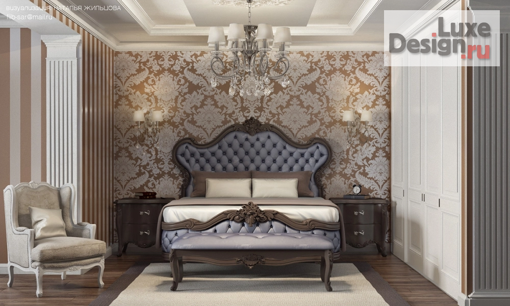 Дизайн интерьера комнаты "Проект спальни" (фото 1)