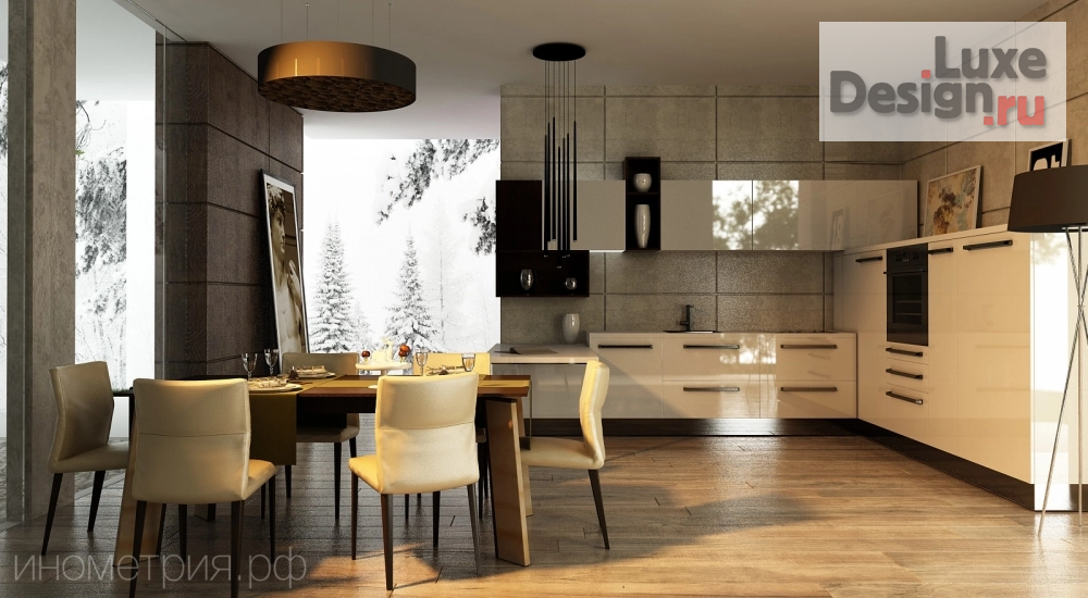 Дизайн интерьера коттеджа "Проект дома в стиле лофт" (фото 3)