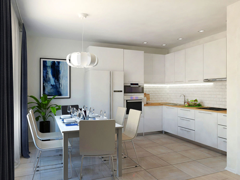 Дизайн интерьера двухкомнатной квартиры в Саратове "2х комнатная квартира ЖК Атлант"